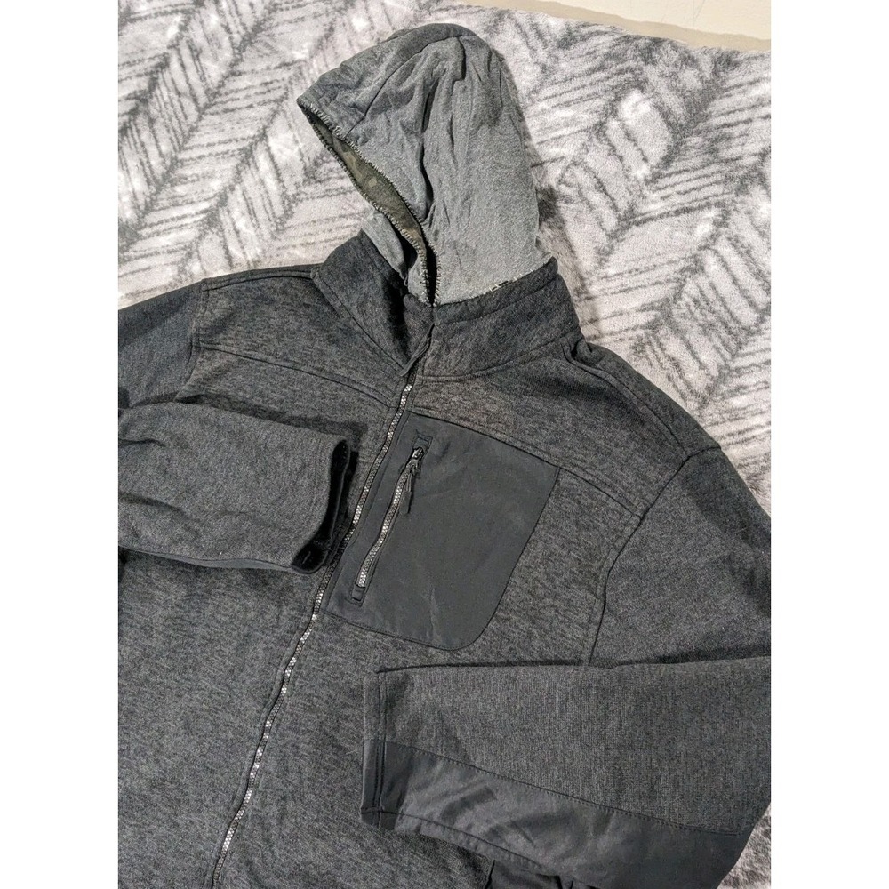 Rugby University Men 3XB 3X Big Fleece Full Zip Performance Jacket Hoodie Hooded